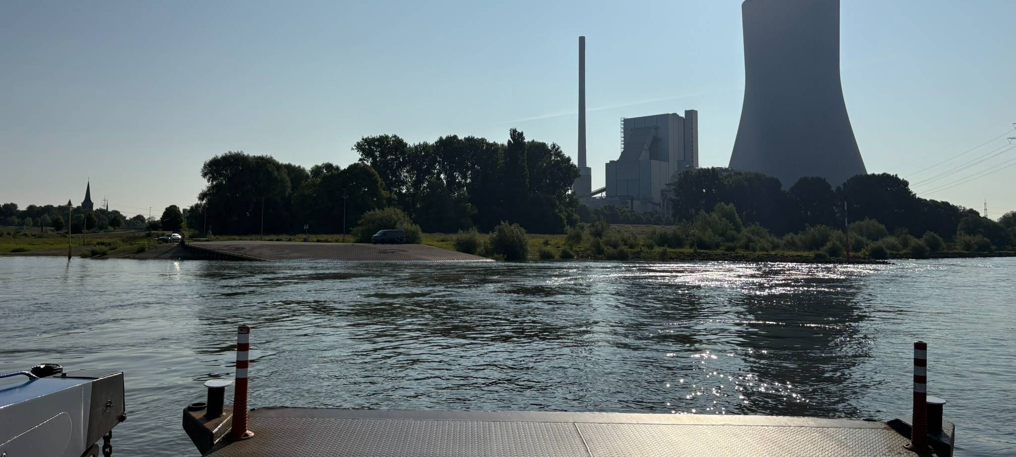 Blick von der Fähre während der Überfahrt