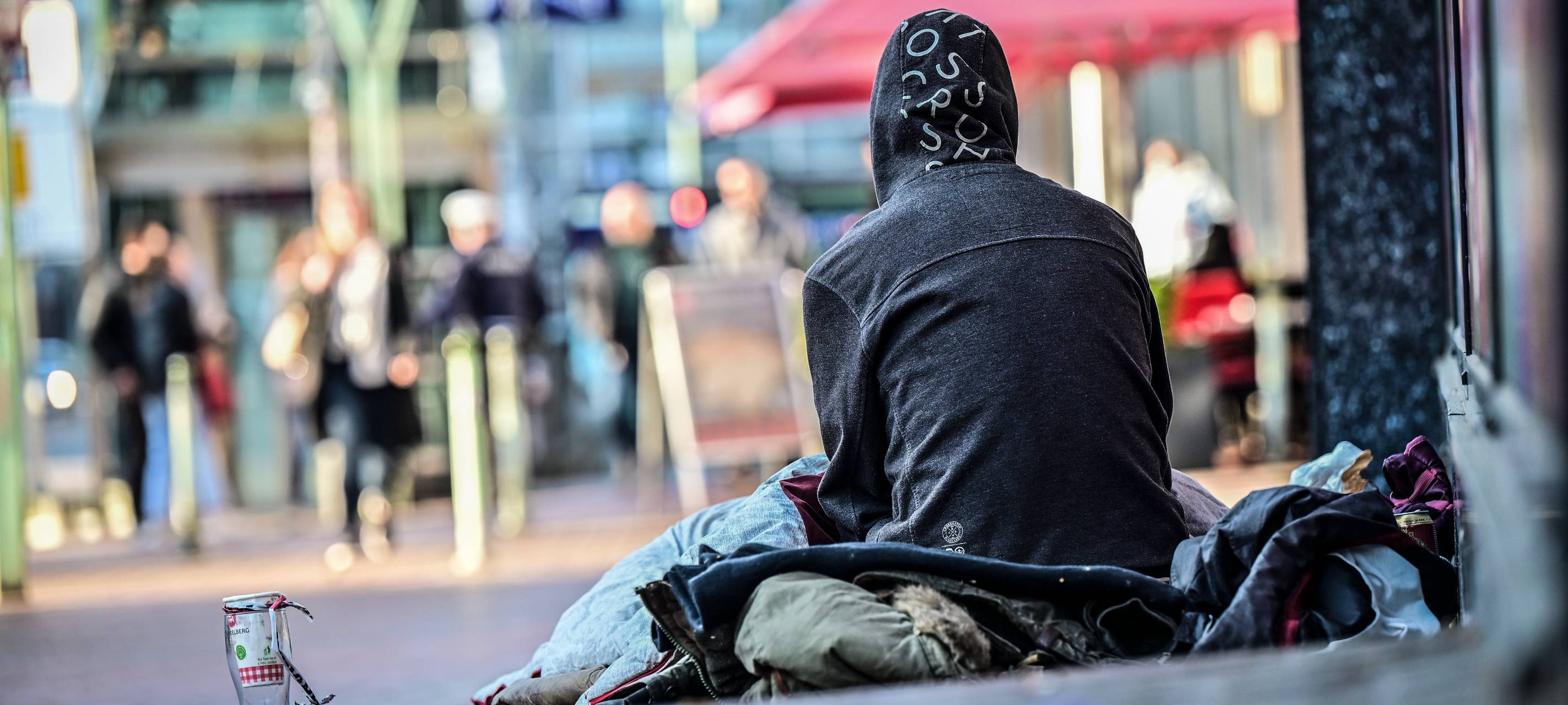 Straßenbeutel für Obdachlose in Duisburg