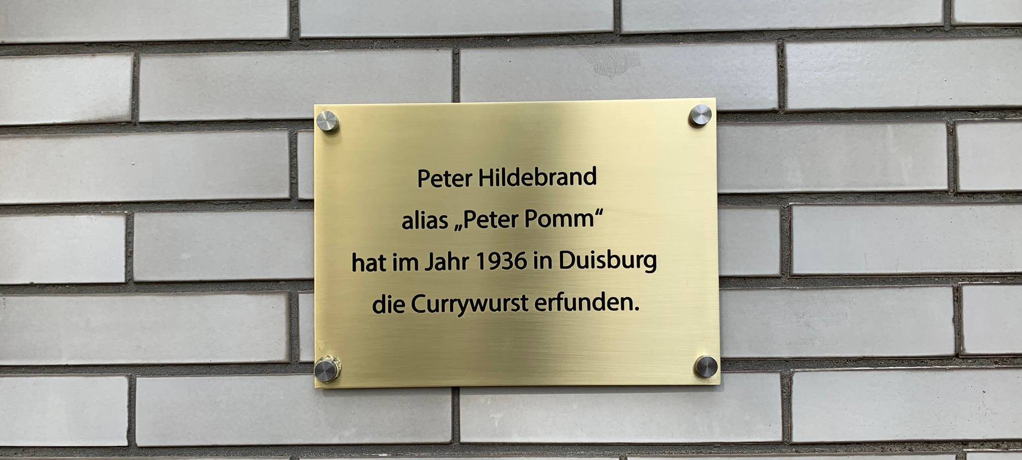 Duisburg bekommt Gedenktafel für Currywurst-Erfinder