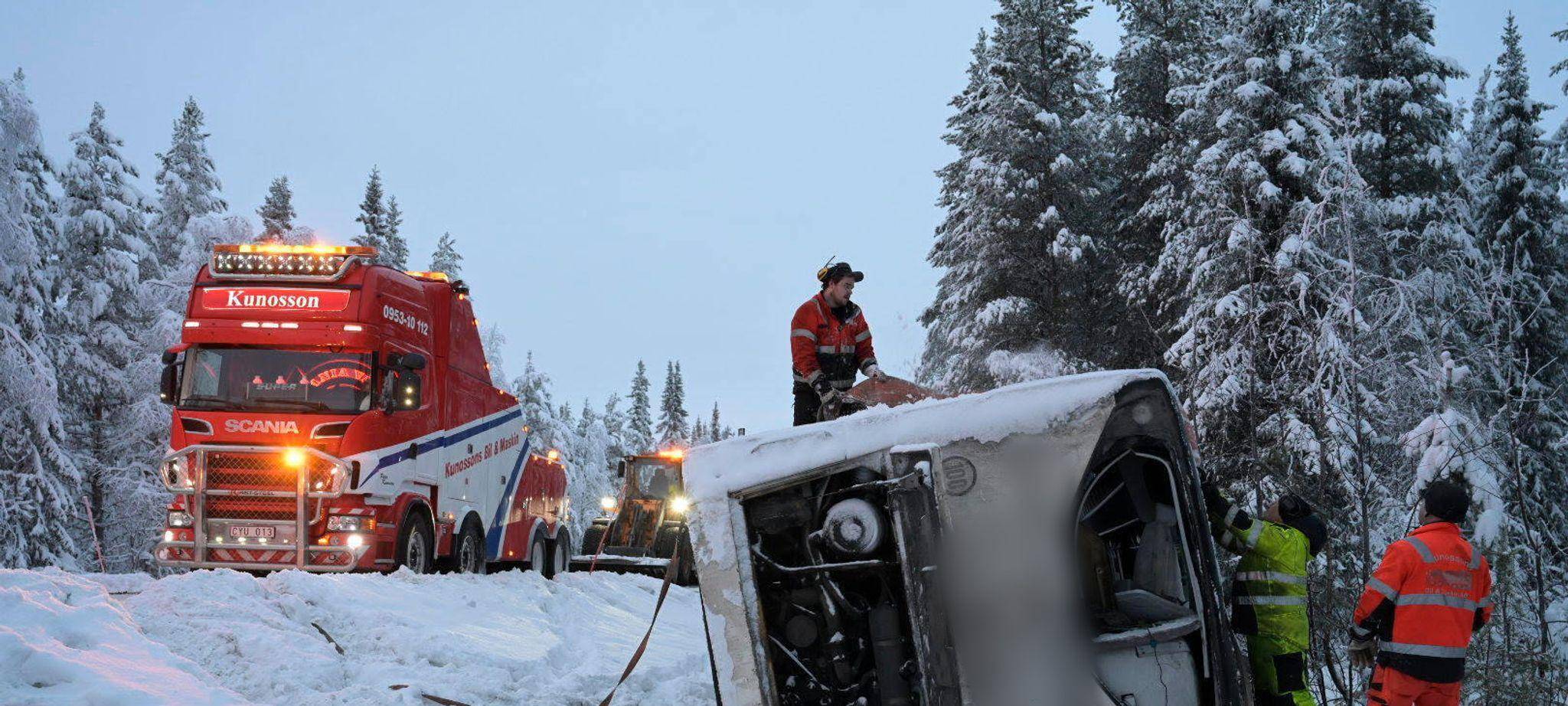 Busunfall in Schweden