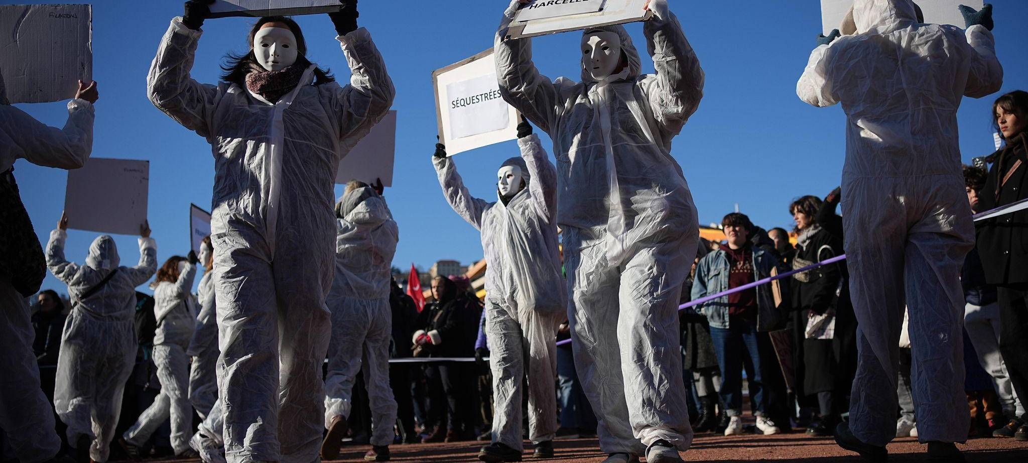 Protest gegen Gewalt gegen Frauen in Frankreich