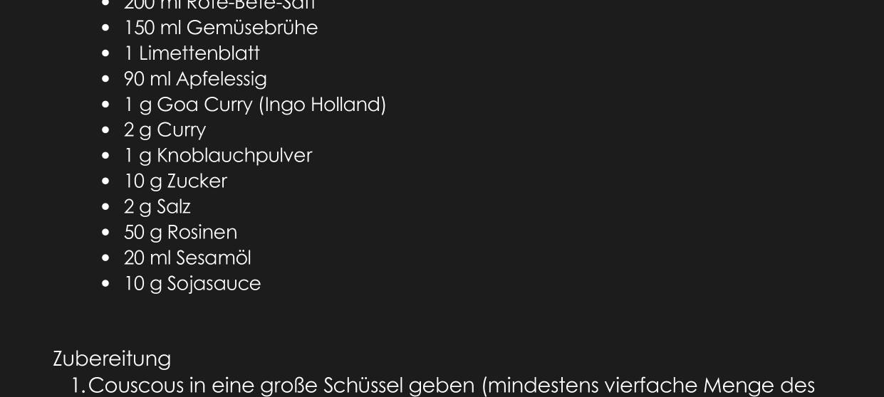 Ein Weihnachts-Menü für wenig Geld