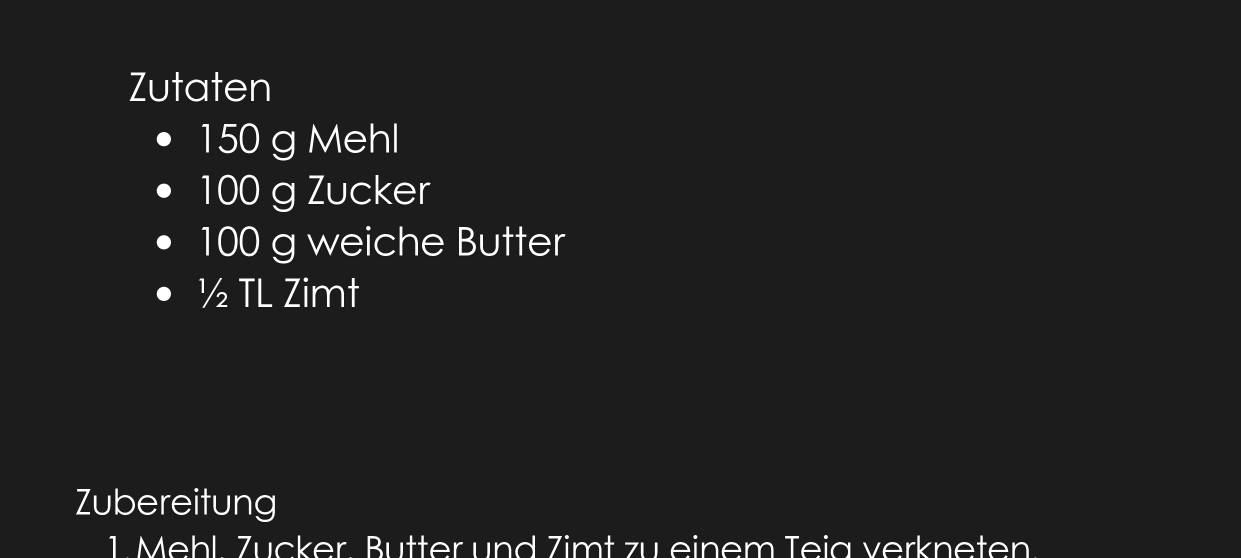 Ein Weihnachts-Menü für wenig Geld