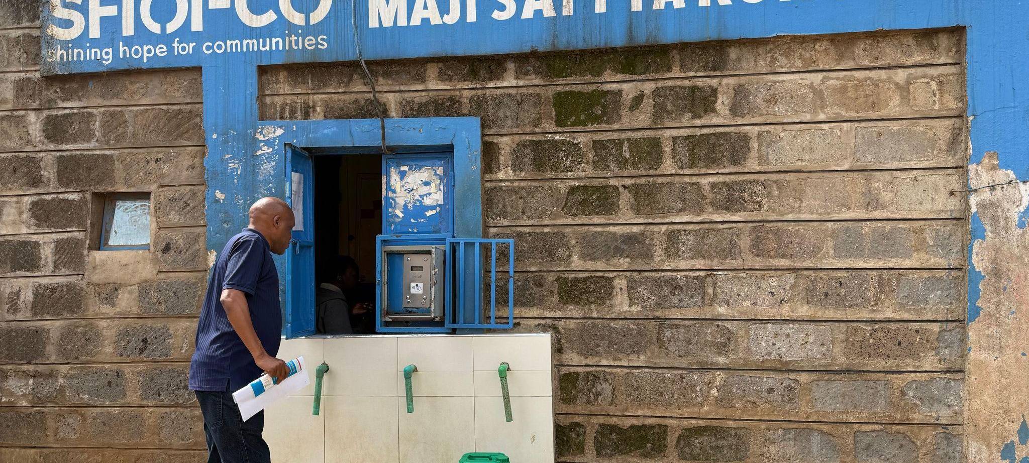 Slum Kibera - Ausgabestelle für sauberes Trinkwasser