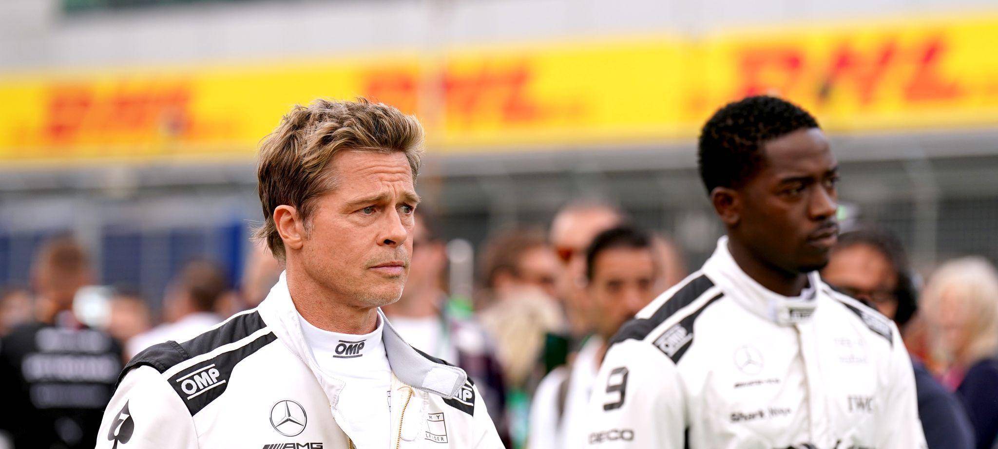 Brad Pitt (l) und Damson Idris