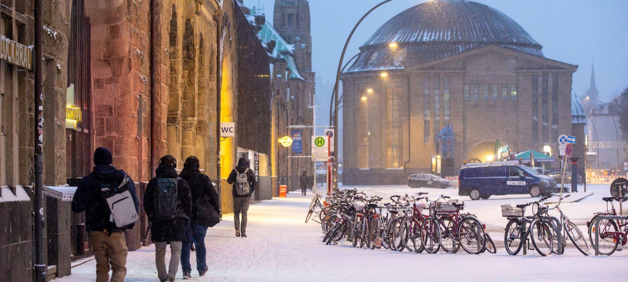 Winterwetter in Hamburg