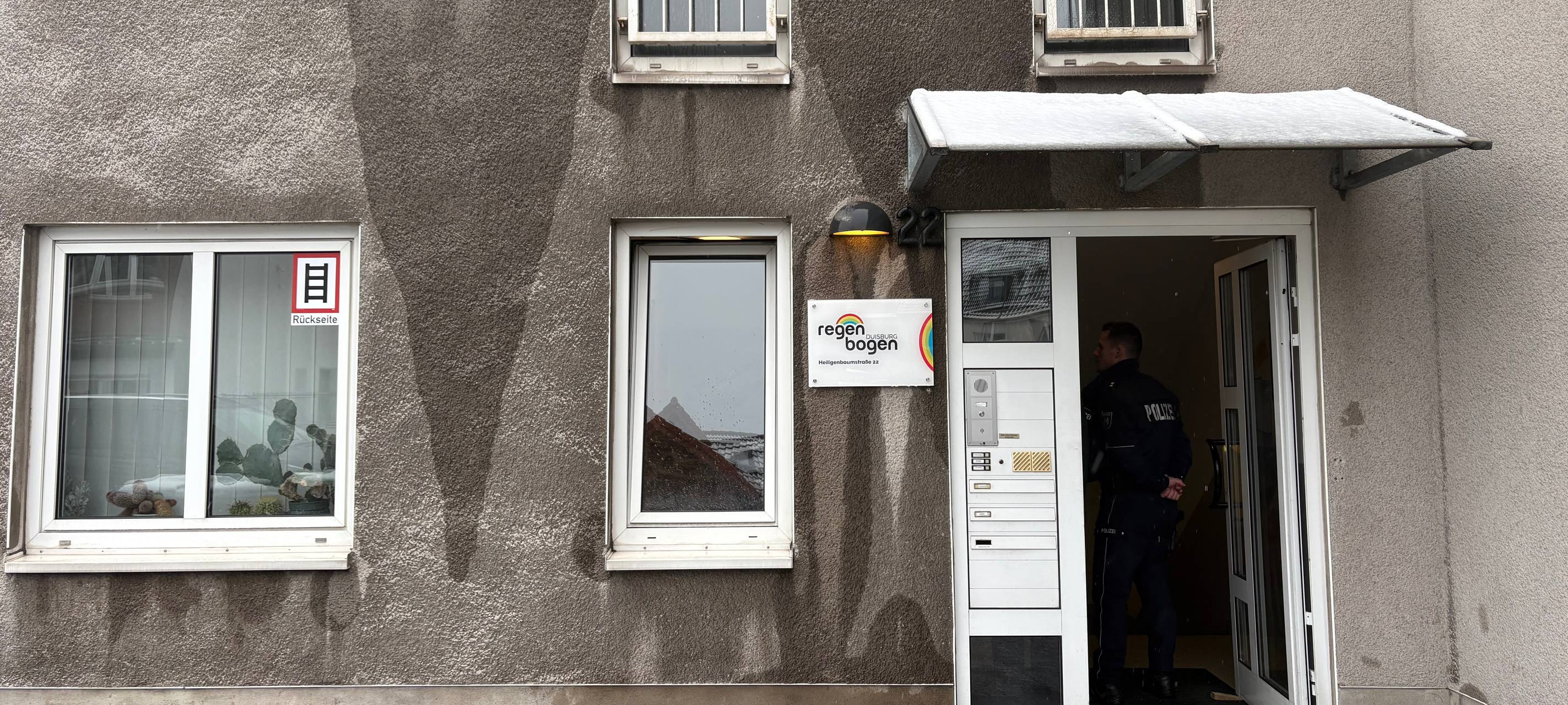 Ort des Einsatzes: Das Regenbogenhaus auf der Heiligenbaumstraße.