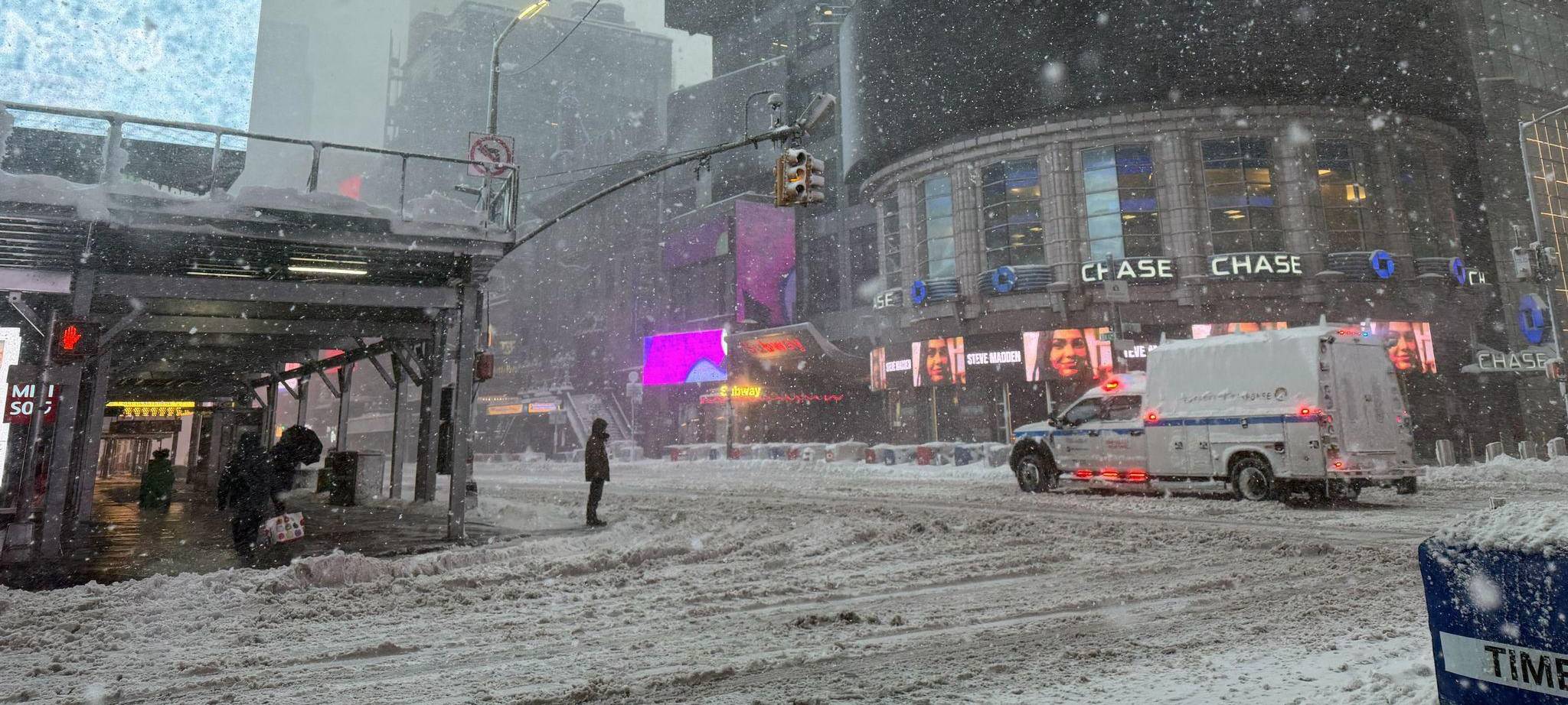 Winterwetter in New York