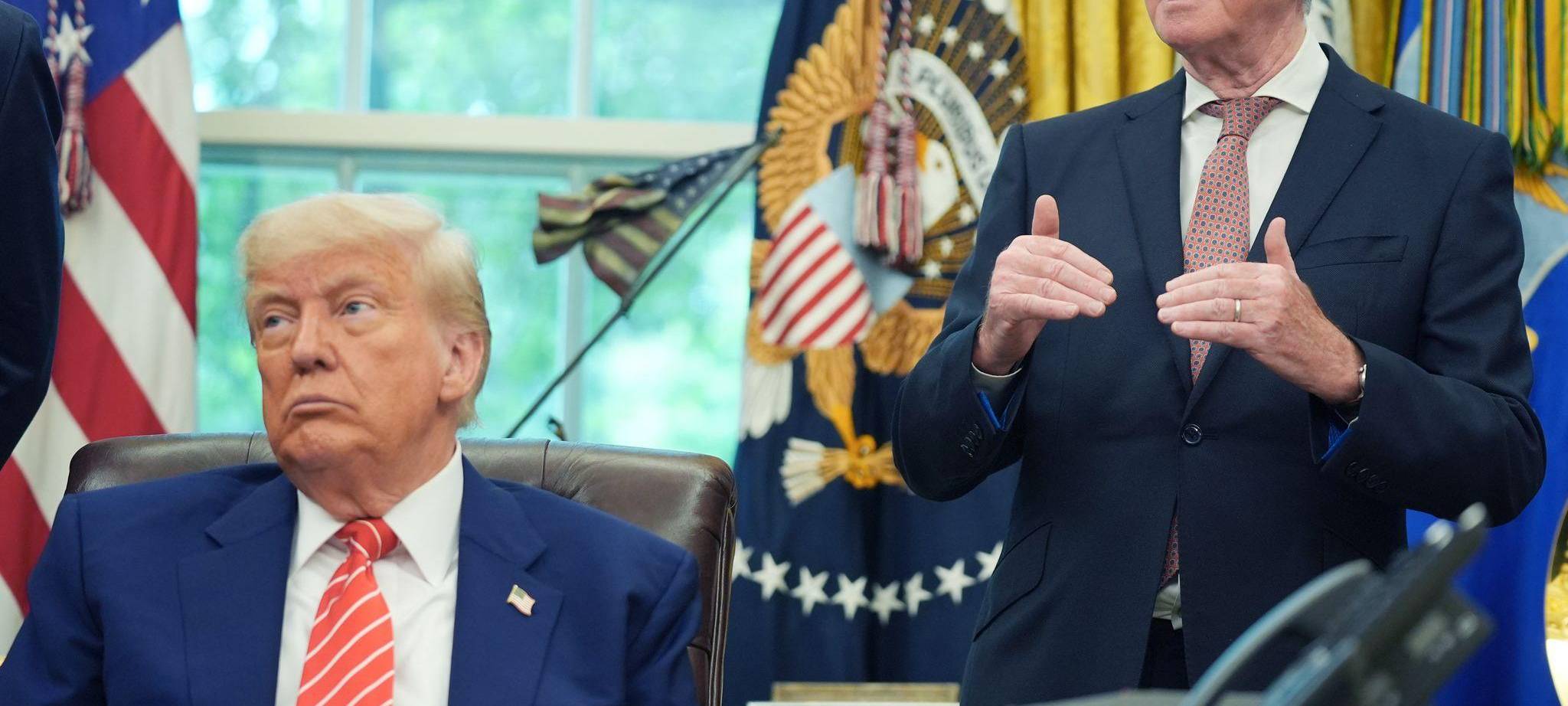 Donald Trump und Peter Mandelson