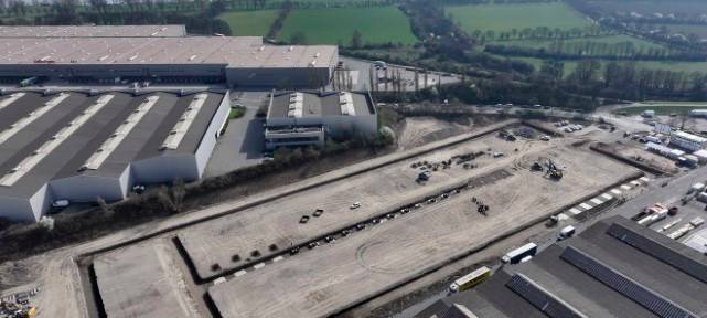 Rheinhausen: Neue Produktionshalle bei Logport 1