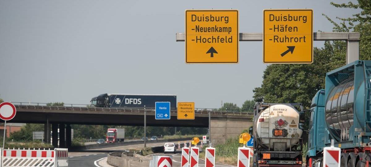 A40 Duisburg: Zwei Anschlussstellen wegen Bauarbeiten gesperrt