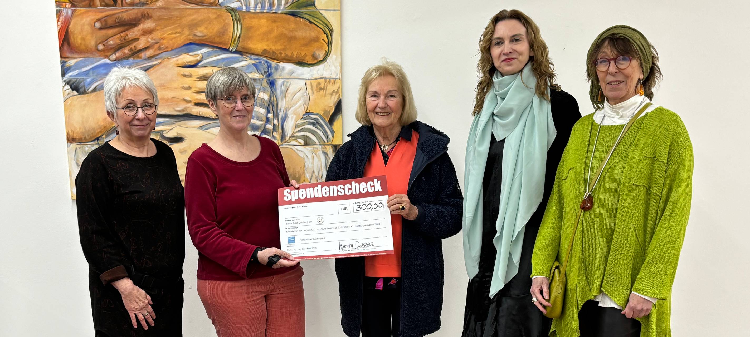 Kunstverein Duisburg spendet Erlös aus Losaktion an Bunten Kreis