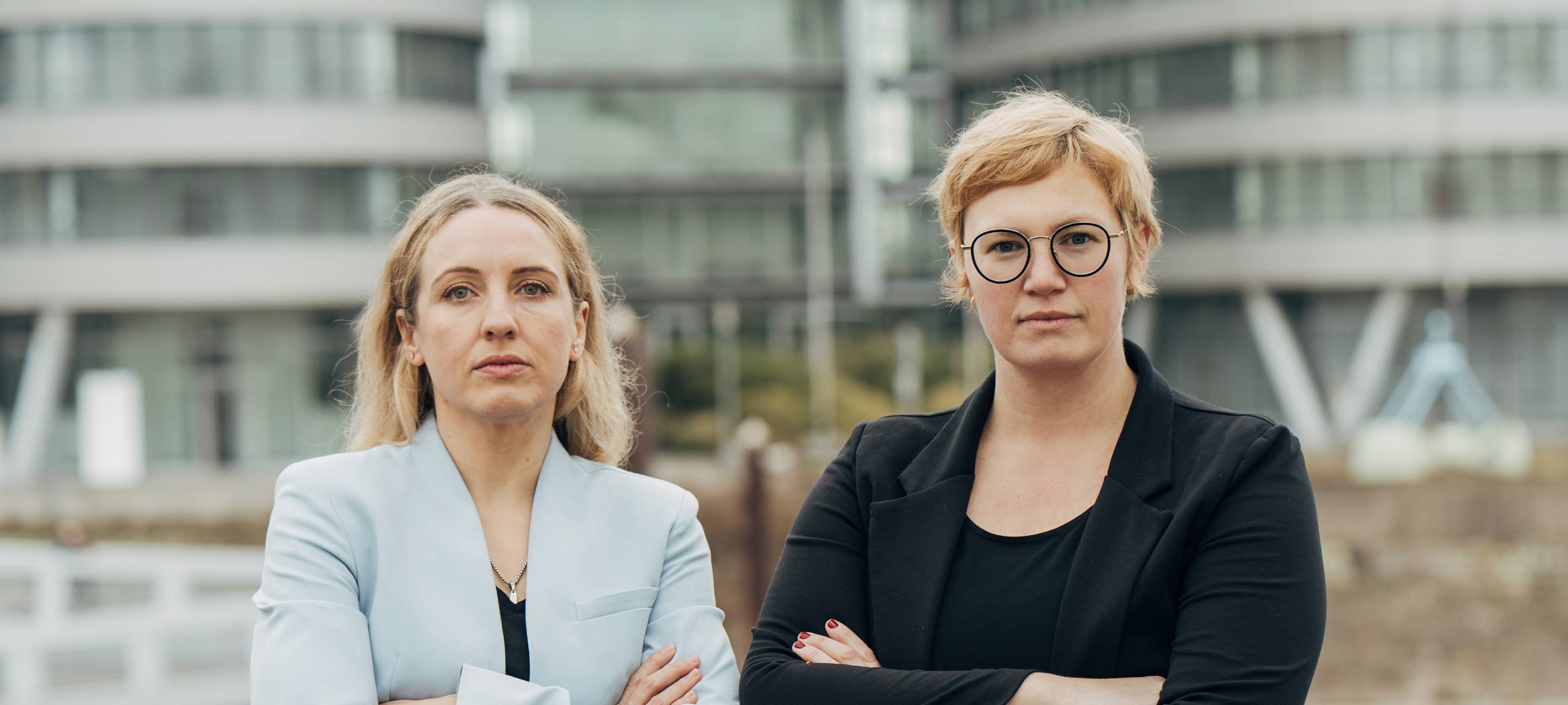 Grüne-Sprecherinnen Deborah Rapp und Vera Kropp