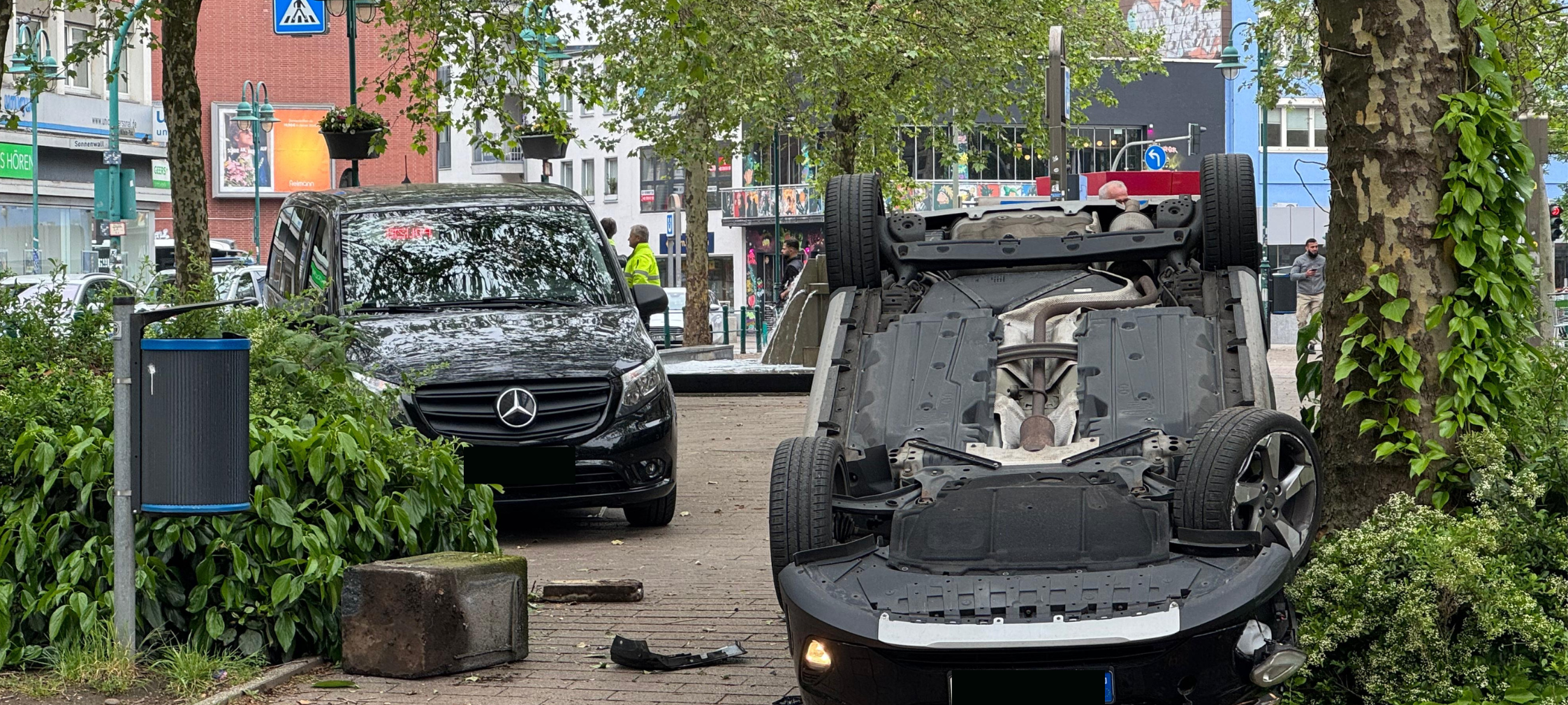 Verfolgungsfahrt in Duisburger Innenstadt