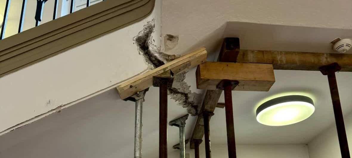 Amtsgericht Duisburg: Risse im Treppenhaus – Bereich gesichert und wieder freigegeben
