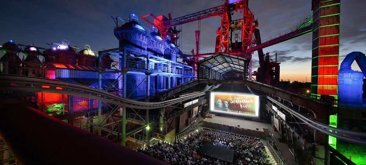 Stadtwerke Sommerkino im Landschaftspark Nord.
