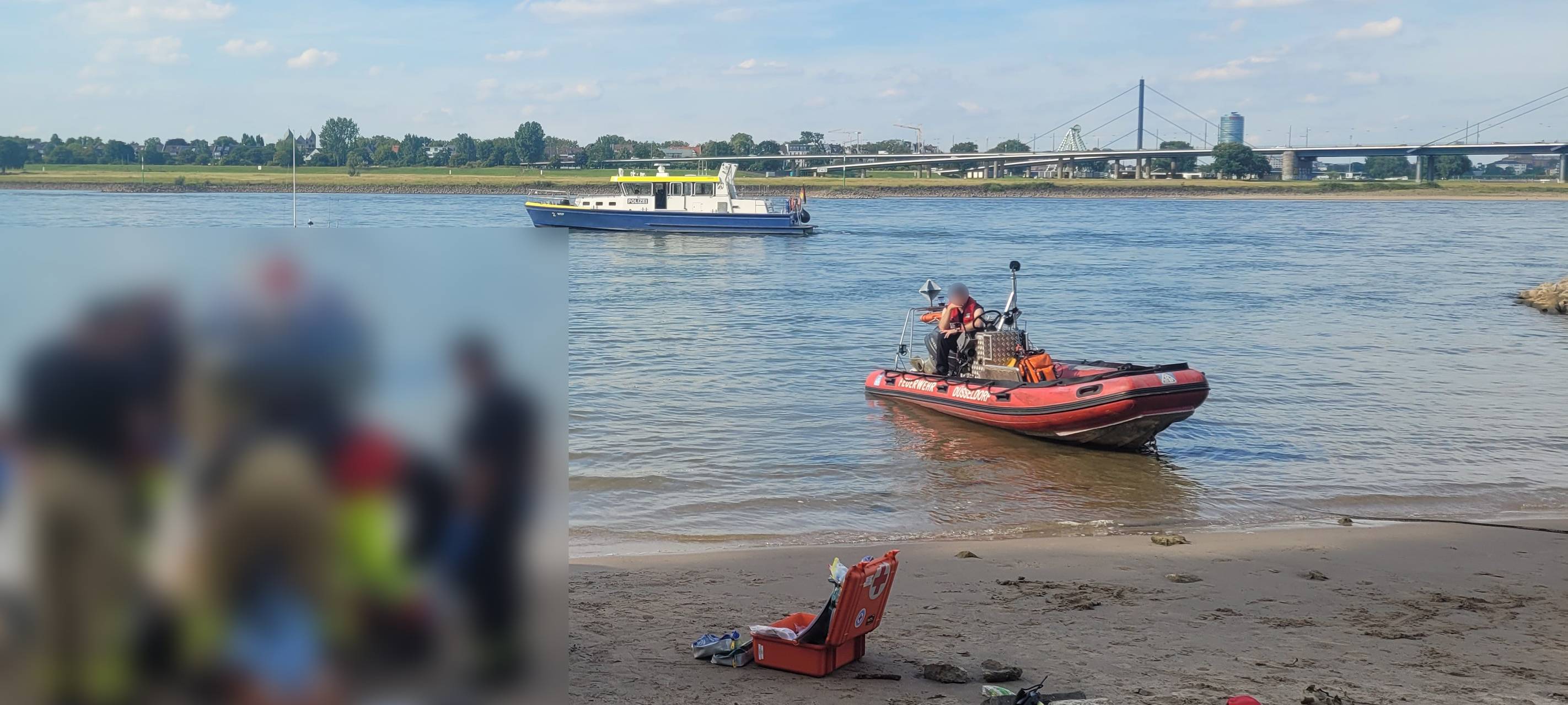 WaPo Duisburg appelliert: NICHT im Rhein baden!