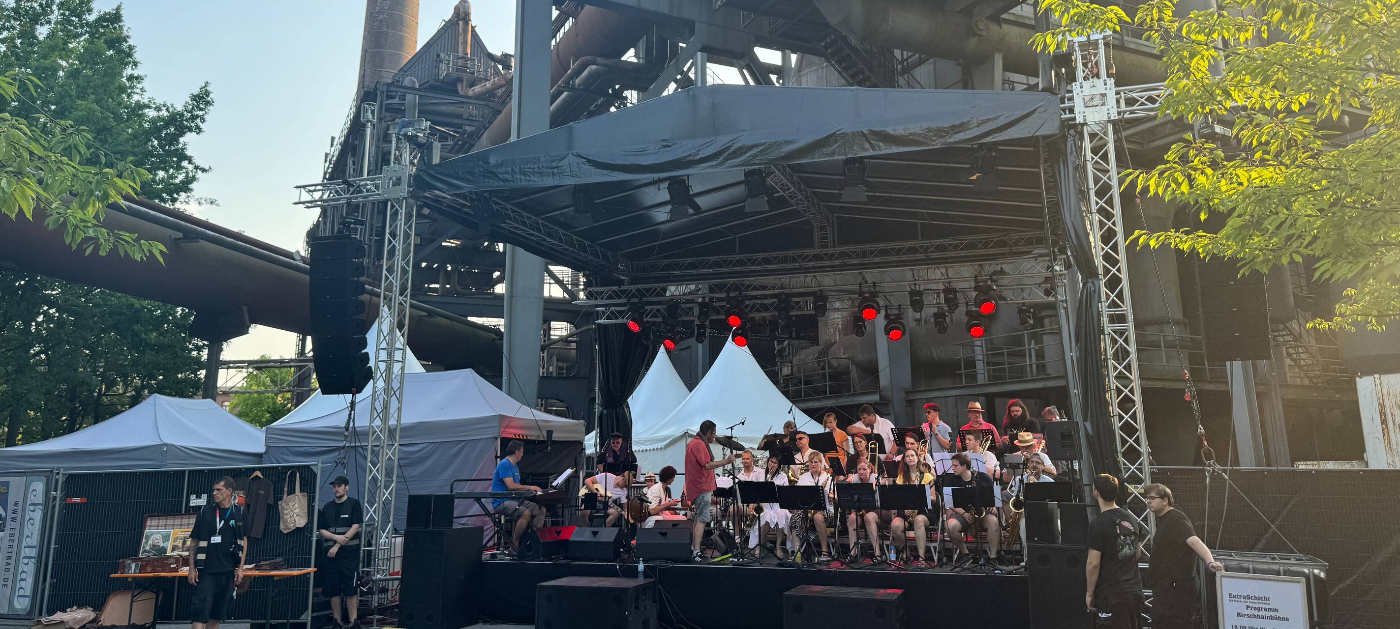 Live-Musik bei der ExtraSchicht im Landschaftspark.