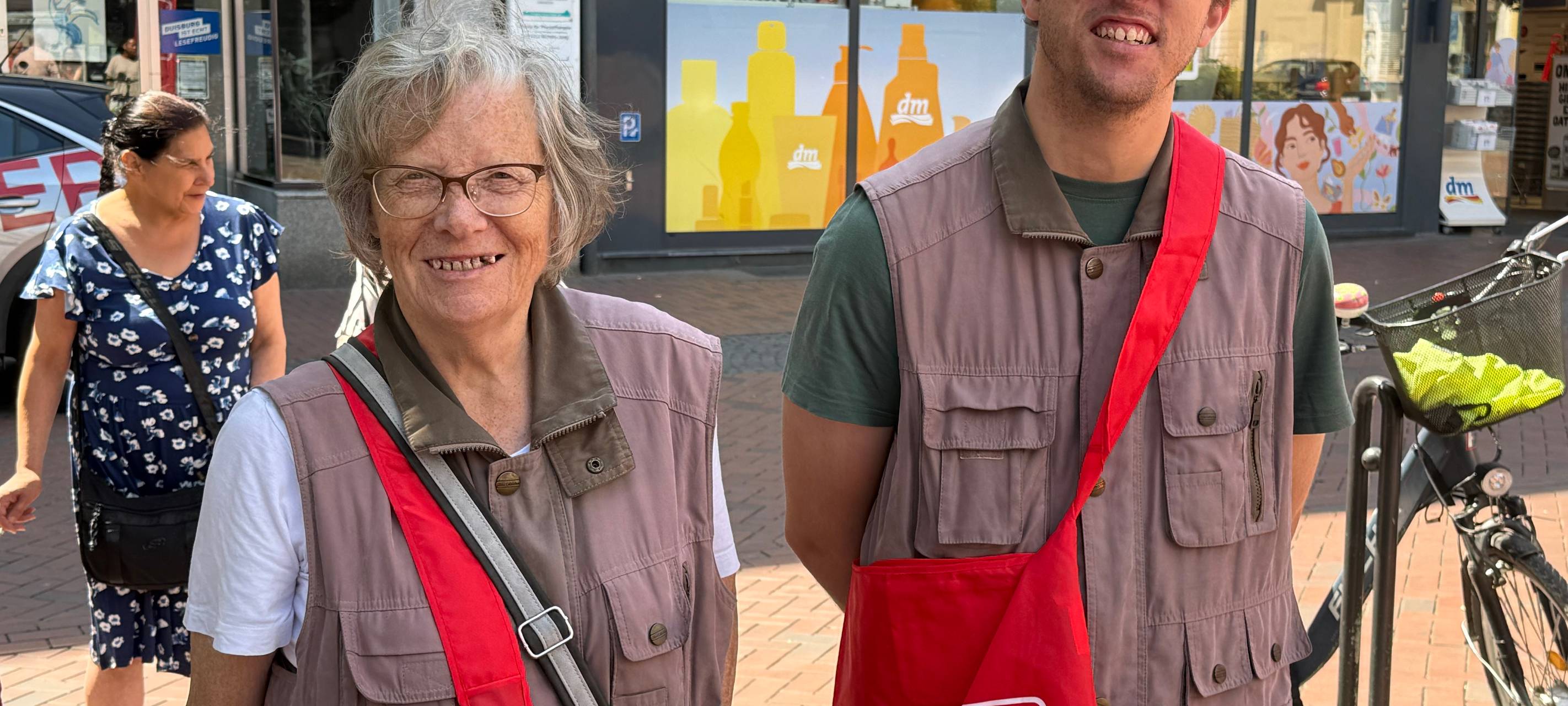 Radio Duisburg-Taschen als Andenken an unseren Besuch