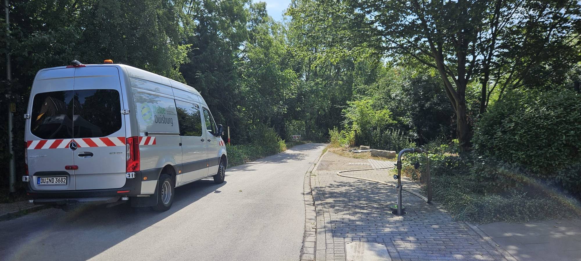 Warnung vor belastetem Wasser in Duisburg-Huckingen