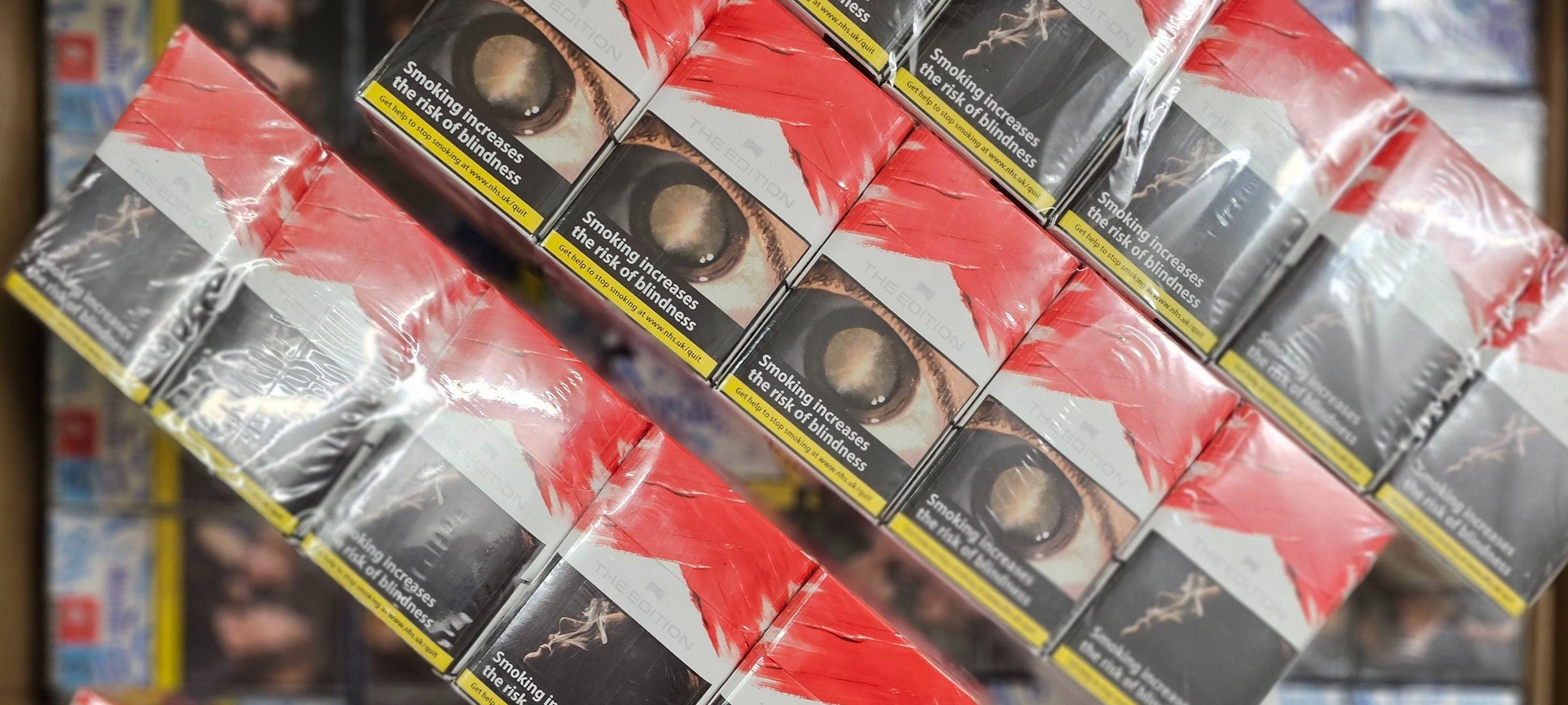 Sichergestellte Zigaretten.