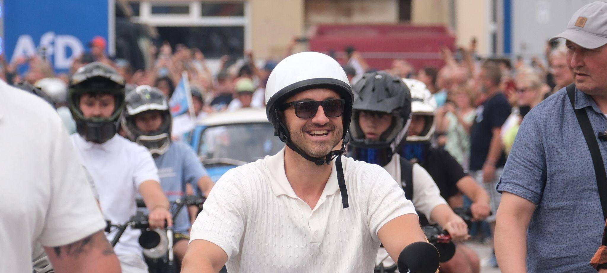 Simson-Tour mit AfD-Spitzenkandidat Siegmund