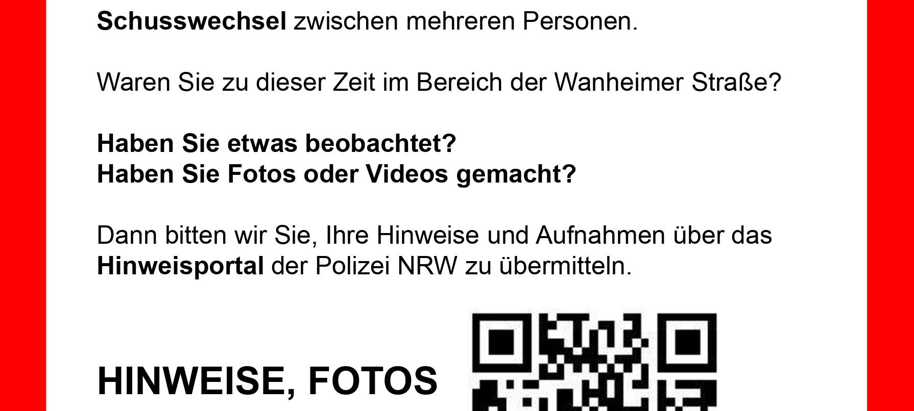 Schüsse in Duisburg-Hochfeld: Weiter Zeugen gesucht