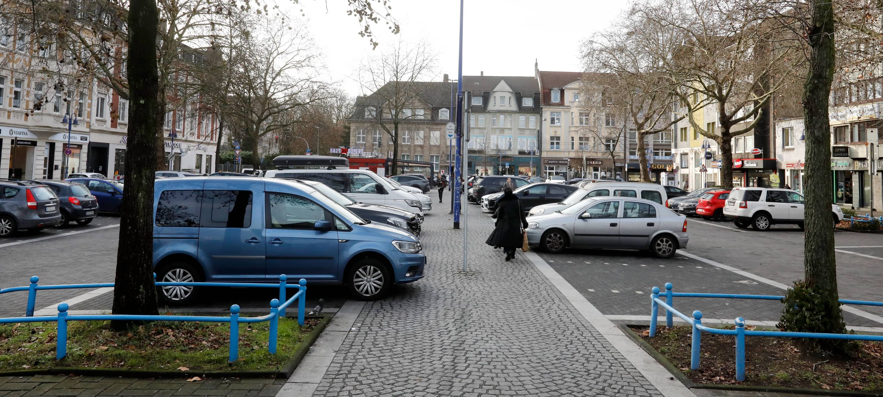 Der August-Bebel-Platz in Duisburg-Marxloh.