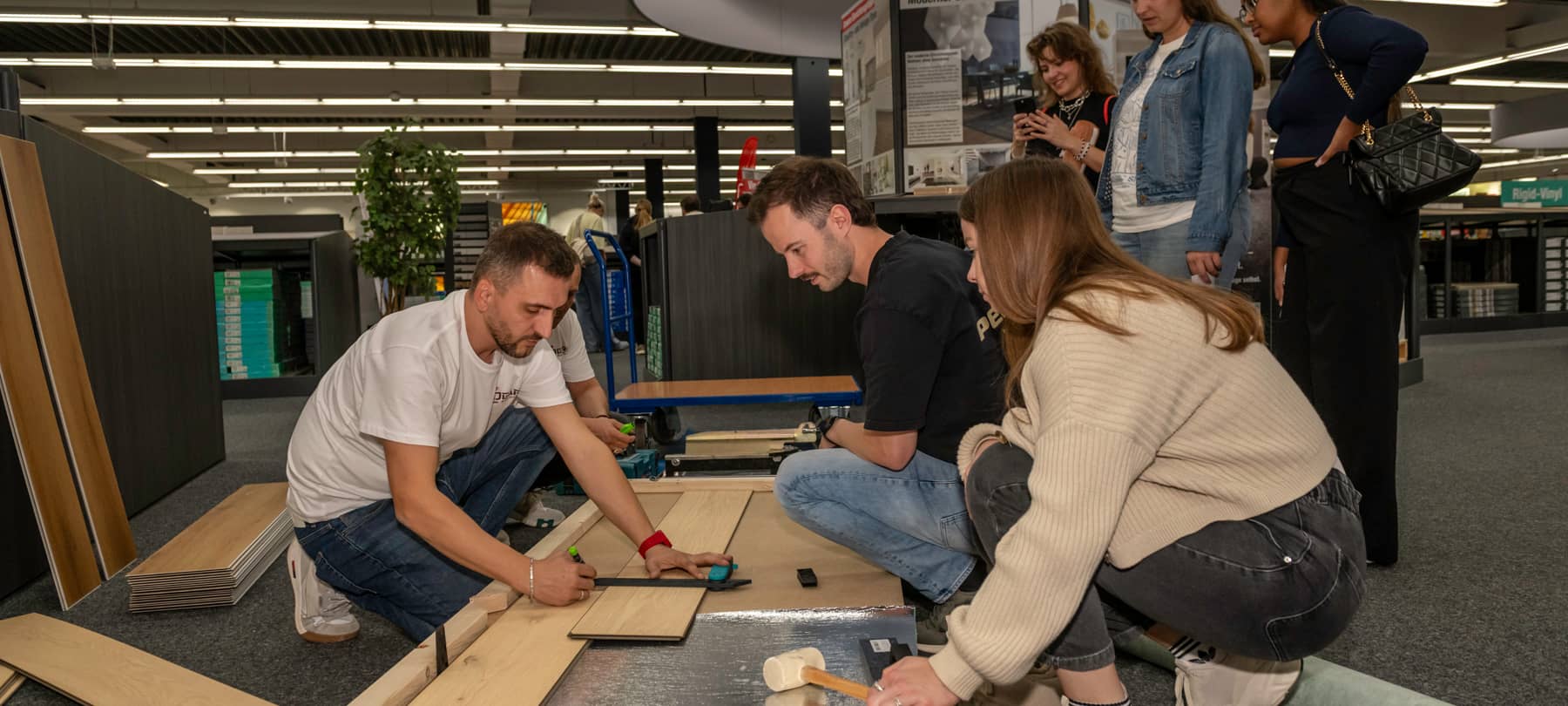 FOTOS: DU it yourself – Verlege-Workshop im LaminatDEPOT