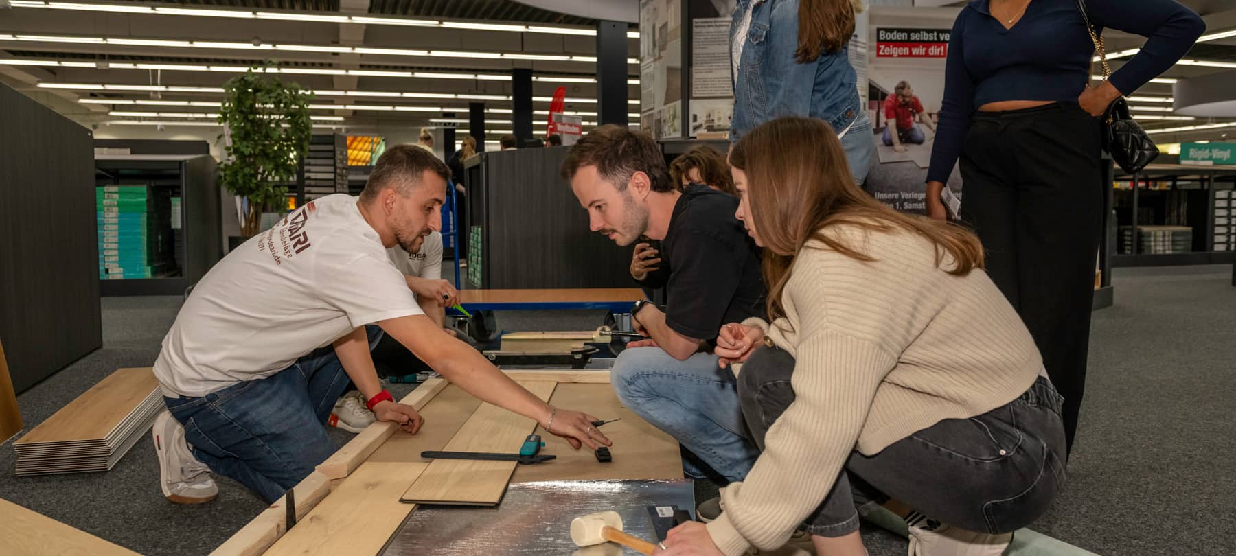 FOTOS: DU it yourself – Verlege-Workshop im LaminatDEPOT