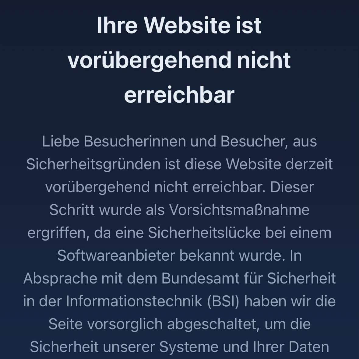 City of Duisburg and DVG websites back online