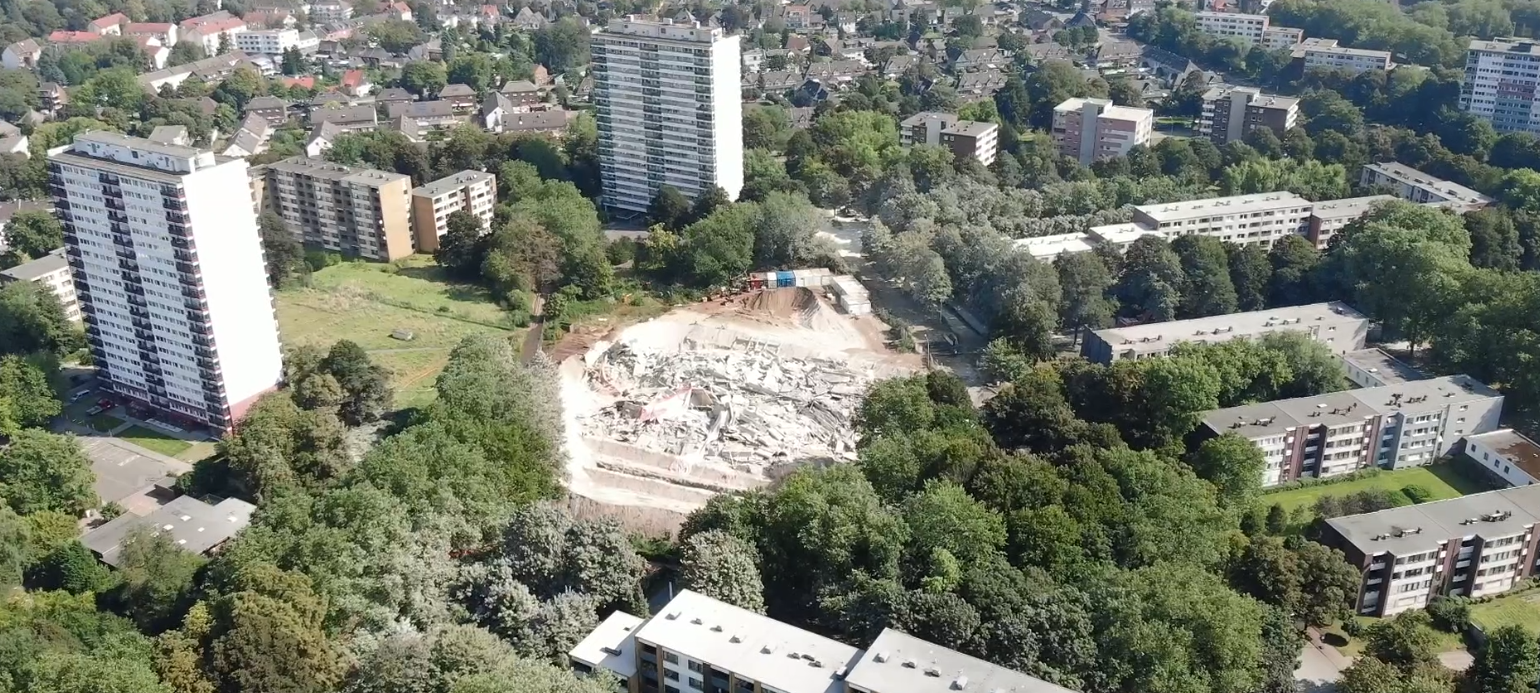 Sprengung des dritten Weißen Riesen in Duisburg wird vorbereitet