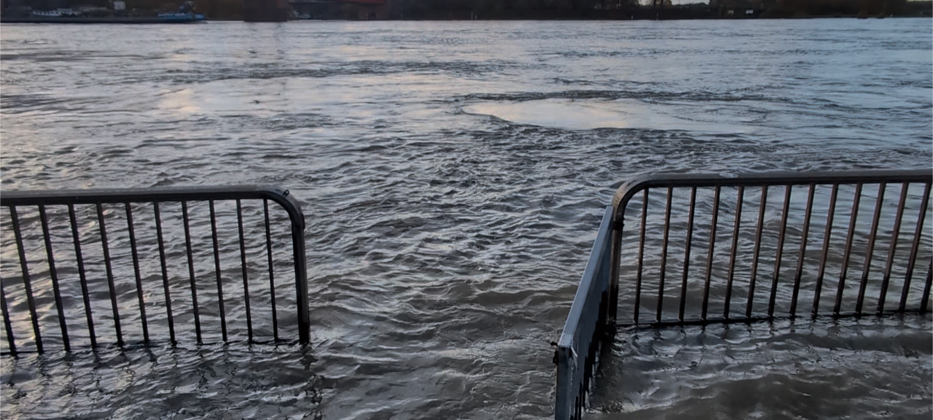 Der Rheinpegel steigt