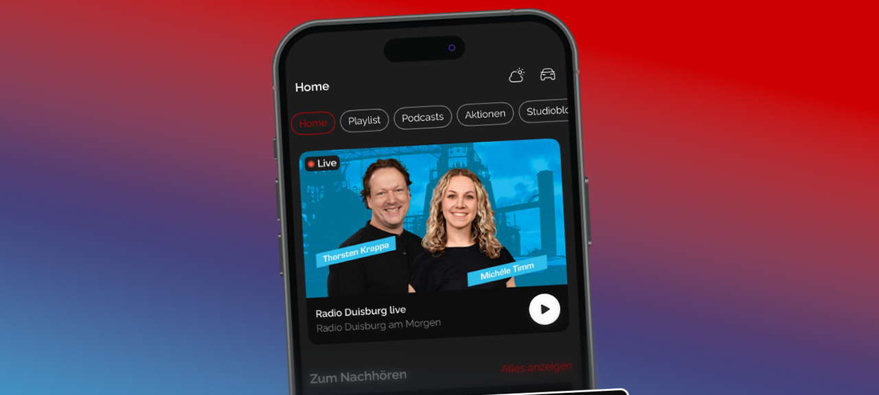 Die neue Radio Duisburg App