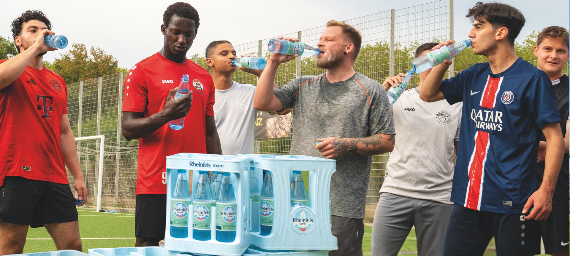 Hydration Break mit Rheinfels Quelle beim Sport