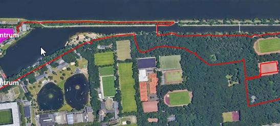 Sperrungen im Sportpark Duisburg