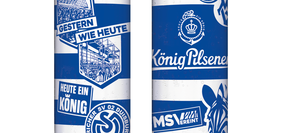 Die neue MSV Duisburg-Dose von König Pilsener.