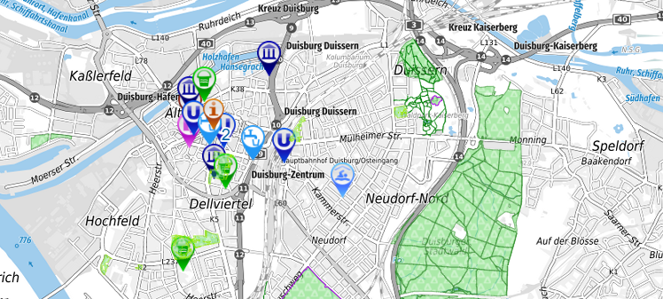 Duisburg zeigt Karte für kühle Orte
